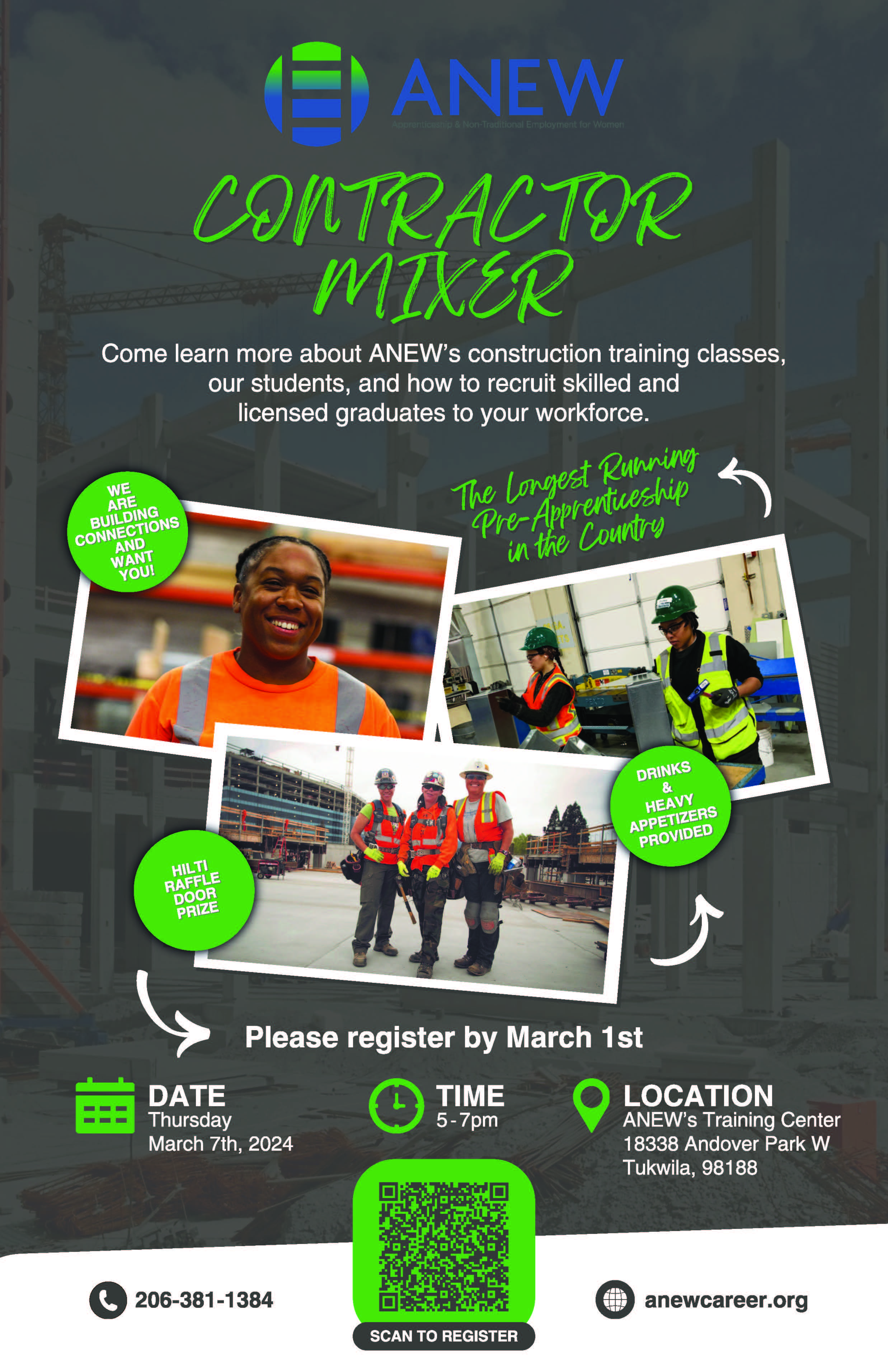 Event Promo Photo For ANEW's Contractor Mixer Event